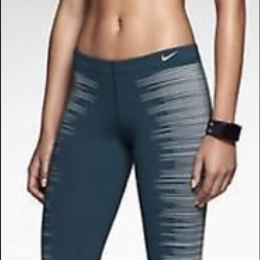 Blue Nike reflector leggings! Size small